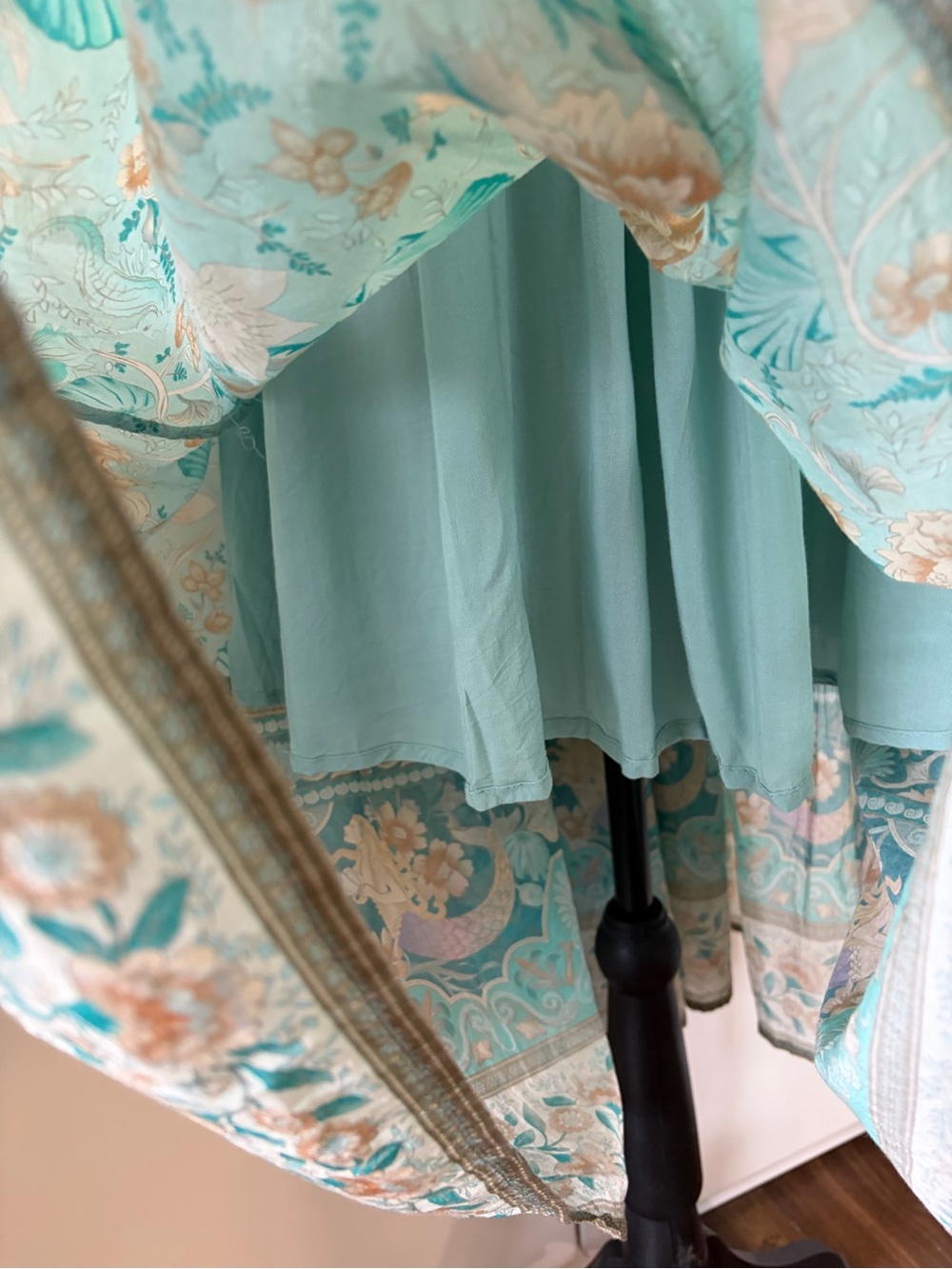 🔮SPELL & THE GYPSY COLLECTIVE SEASHELL MERMAID BOHO DRESS - SEAFOAM - Picture 9 of 13